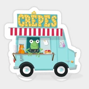 frog foodtruck Sticker